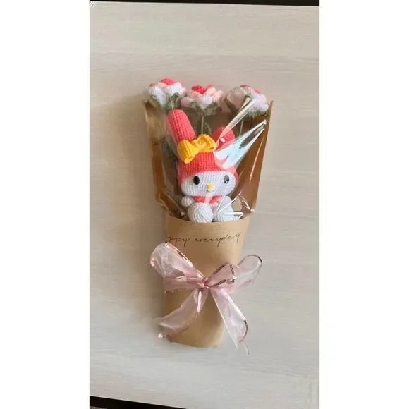 Bouquet flowers crochet My Melody - Picture 10 of 10